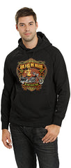 Biker Hoodie - "Ass Gas Or Grass" Motorcycle Sweatshirt (Black)