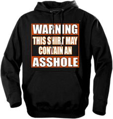 Biker Hoodies - "Asshole Warning" Biker Hoodie