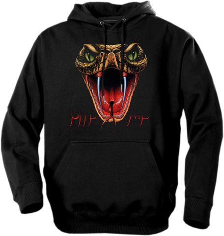 Biker Hoodies - "Bite Me Fangs" Biker Hoodie