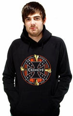 Biker Hoodies - "Chopper Life Shield" Biker Hoodie