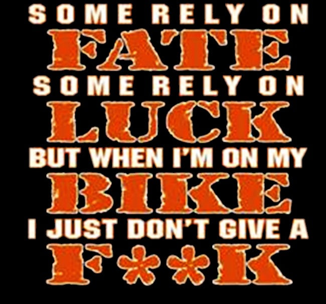 Biker Hoodies - "Fate & Luck" Biker Hoodie