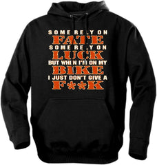 Biker Hoodies - "Fate & Luck" Biker Hoodie