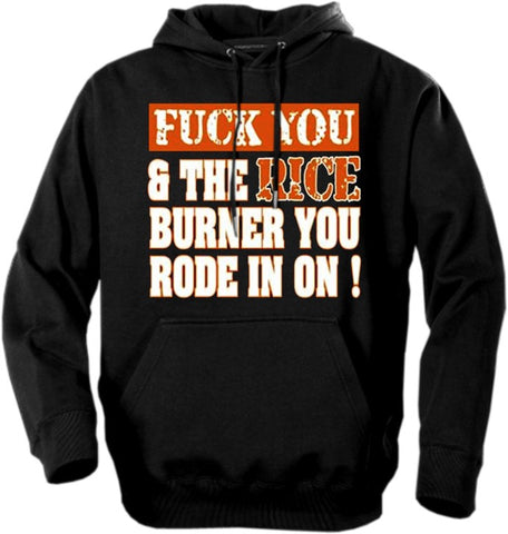 Biker Hoodies - "Fu*k Rice Burners"