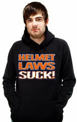 Hoodies - "Helmet Laws Suck" Biker Hoodie
