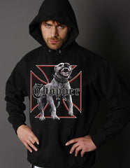 Hoodies - "Nasty Chopper Dog" Biker Hoodie