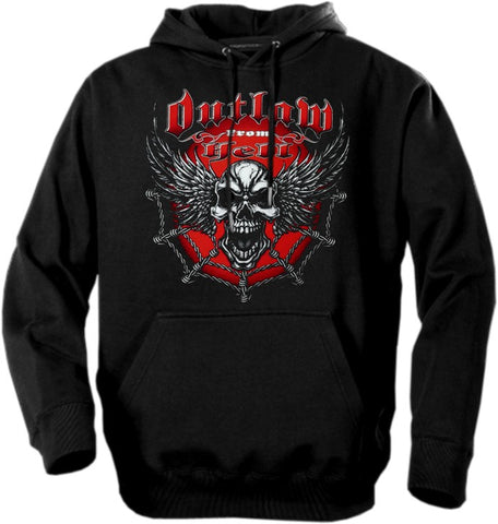 Biker Hoodies - "Outlaw From Hell" Biker Hoodie