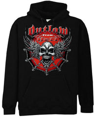 Biker Hoodies - "Outlaw From Hell" Biker Sweatshirt