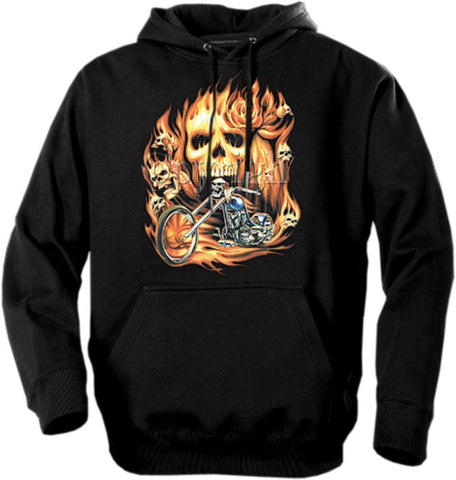 Biker Hoodies - "Rider From Hell" Biker Hoodie