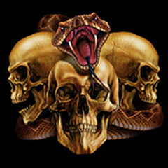 Biker Hoodies - "Slither Skulls"