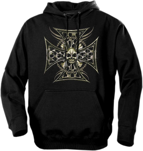 Biker Hoodies - "Tribal Chopper Chain" Biker Hoodie