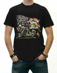 Biker Shirts - "American Pride" Biker Shirt (Black)