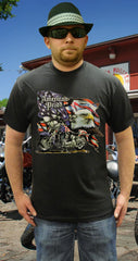 Biker Shirts - "American Pride" Biker Shirt (Black)