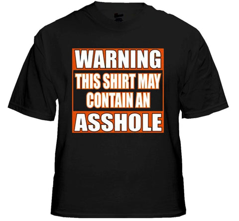 Biker Shirts - "Asshole Warning" Biker Shirt