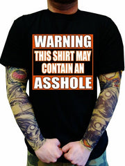 Biker Shirts - "Asshole Warning" Biker Shirt