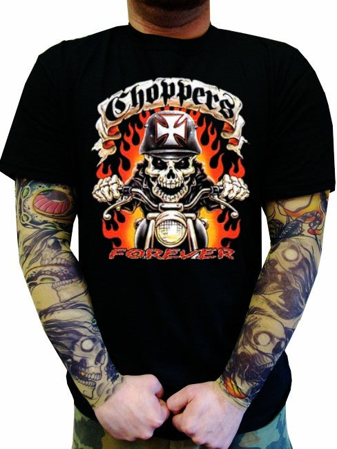 Biker Shirts - "Chopper Ghost Rider" Biker Shirt