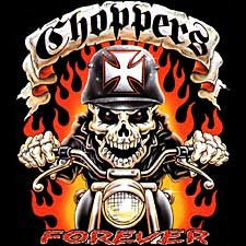 Biker Shirts - "Chopper Ghost Rider" Biker Shirt