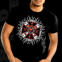 Biker Shirts - "Chopper Plasma Burst" Biker Shirt