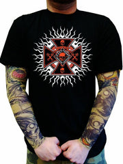 Biker Shirts - "Chopper Plasma Burst" Biker Shirt