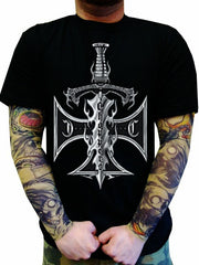 Biker Shirts - "Chopper Sword & Cross" Biker Shirt