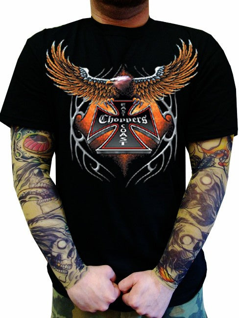 Biker Shirts - "Eagle Chopper" Biker Shirt