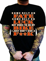 Biker Shirts - "Fate & Luck" Biker Shirt