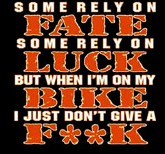 Biker Shirts - "Fate & Luck" Biker Shirt