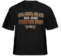 Biker Shirts - "Gas Grass or Ass Trucker Babe" Biker Shirt