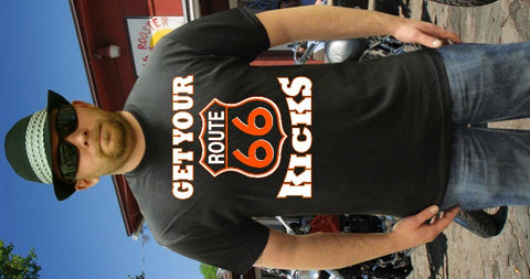 Biker Shirts - "Get Your Kicks Route 66" Biker Shirt