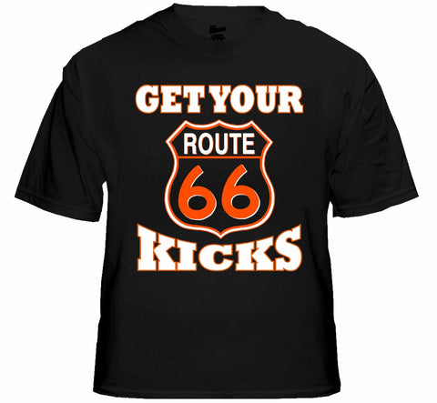 Biker Shirts - "Get Your Kicks Route 66" Biker Shirt