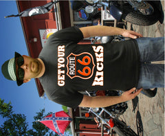Biker Shirts - "Get Your Kicks Route 66" Biker Shirt