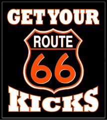 Biker Shirts - "Get Your Kicks Route 66" Biker Shirt