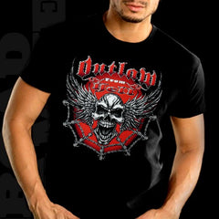 Biker Shirts - "Outlaw From Hell" Biker Shirt