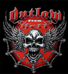 Biker Shirts - "Outlaw From Hell" Biker Shirt