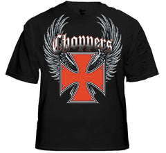 Biker Shirts - "Winged Chopper Cross" Biker Shirt