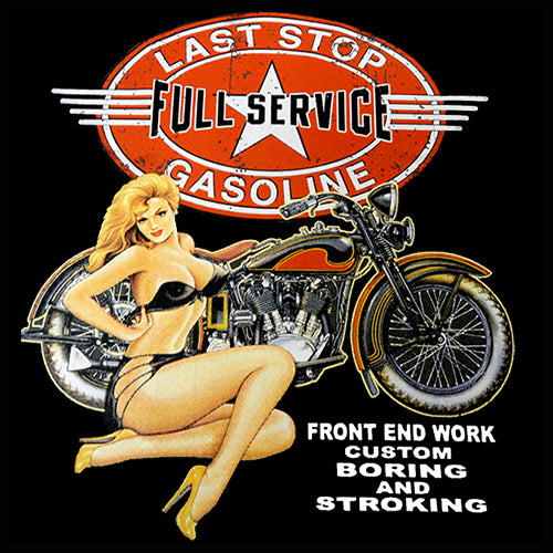 Biker SweatShirts - "Last Stop Full Service "