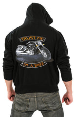 Biker SweatShirts - "Trust Me I'm A Biker " Biker Hoodie Back