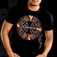Biker T-Shirts - "Chopper Life Shield"