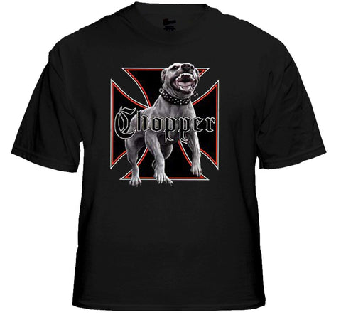 Biker T-Shirts - "Nasty Chopper Dog" Biker Shirt