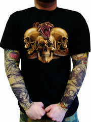 Biker T-Shirts - "Slither Skulls"
