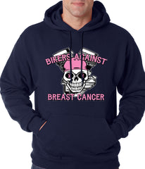 Navy Blue Bikers Against Breast Cancer Hoodie