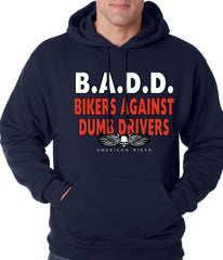 Bikers Against Dumb Drivers Hoodie Navy Blue
