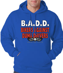 Bikers Against Dumb Drivers Hoodie Royal Blue