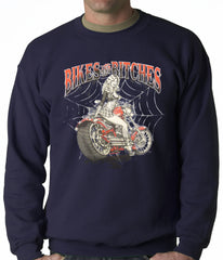 Bikes and B*tches Biker Adult Crewneck