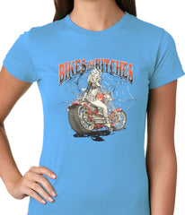 Bikes and B*tches Biker Ladies T-shirt