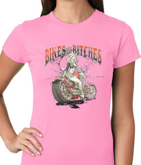 Bikes and B*tches Biker Ladies T-shirt