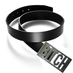 Bitch Belt Buckle With FREE Leather Belt