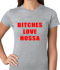 Bitches Love Hossa Chicago Hockey Ladies T-shirt