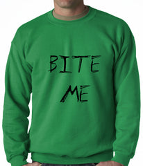 Bite Me Zombie and Vampire Lovers Crewneck Sweatshirt
