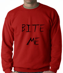 Bite Me Zombie and Vampire Lovers Crewneck Sweatshirt