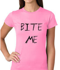 Bite Me Zombie and Vampire Lovers Girls T-shirt